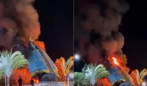 Estátua de Nossa Senhora Aparecida é destruída por incêndio em Goiás; polícia apura o caso