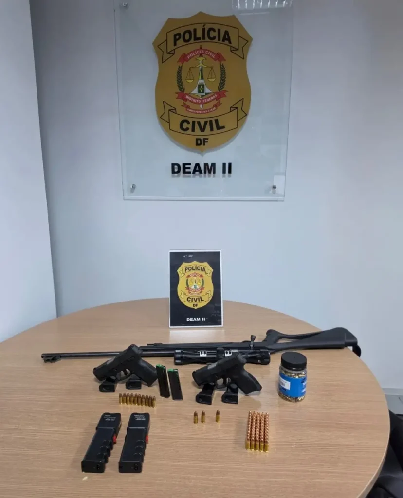 PCDF apreende armas e centenas de munições durante operações ligadas à violência doméstica