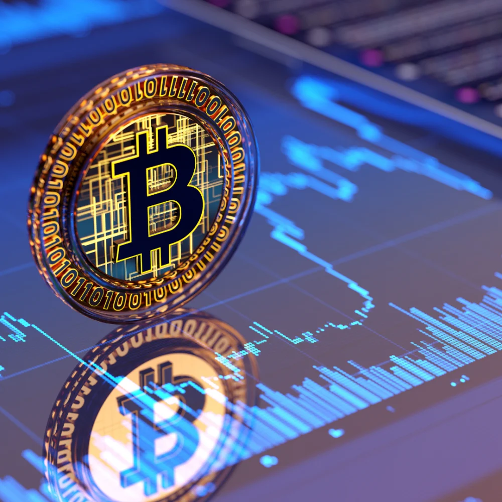 Bitcoin dispara quase 6% e chega perto dos US$ 69 mil