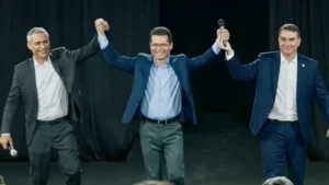 Gayer e Oséias Varão participam de encontro de candidatos ao Senado com Flávio Bolsonaro