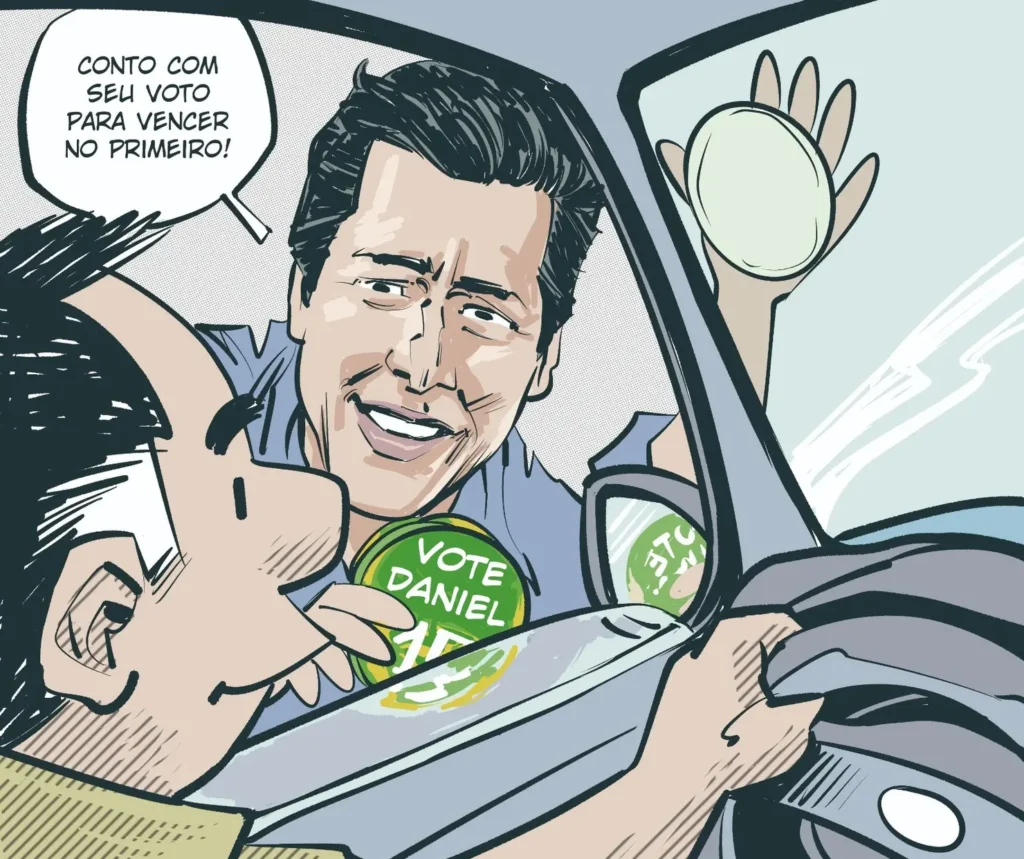 Daniel ganha as ruas e busca se eleger no primeiro turno