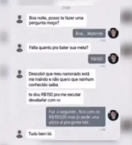Passageira oferece dinheiro para contar traição a motorista em Goiânia, mas ele prefere pizza