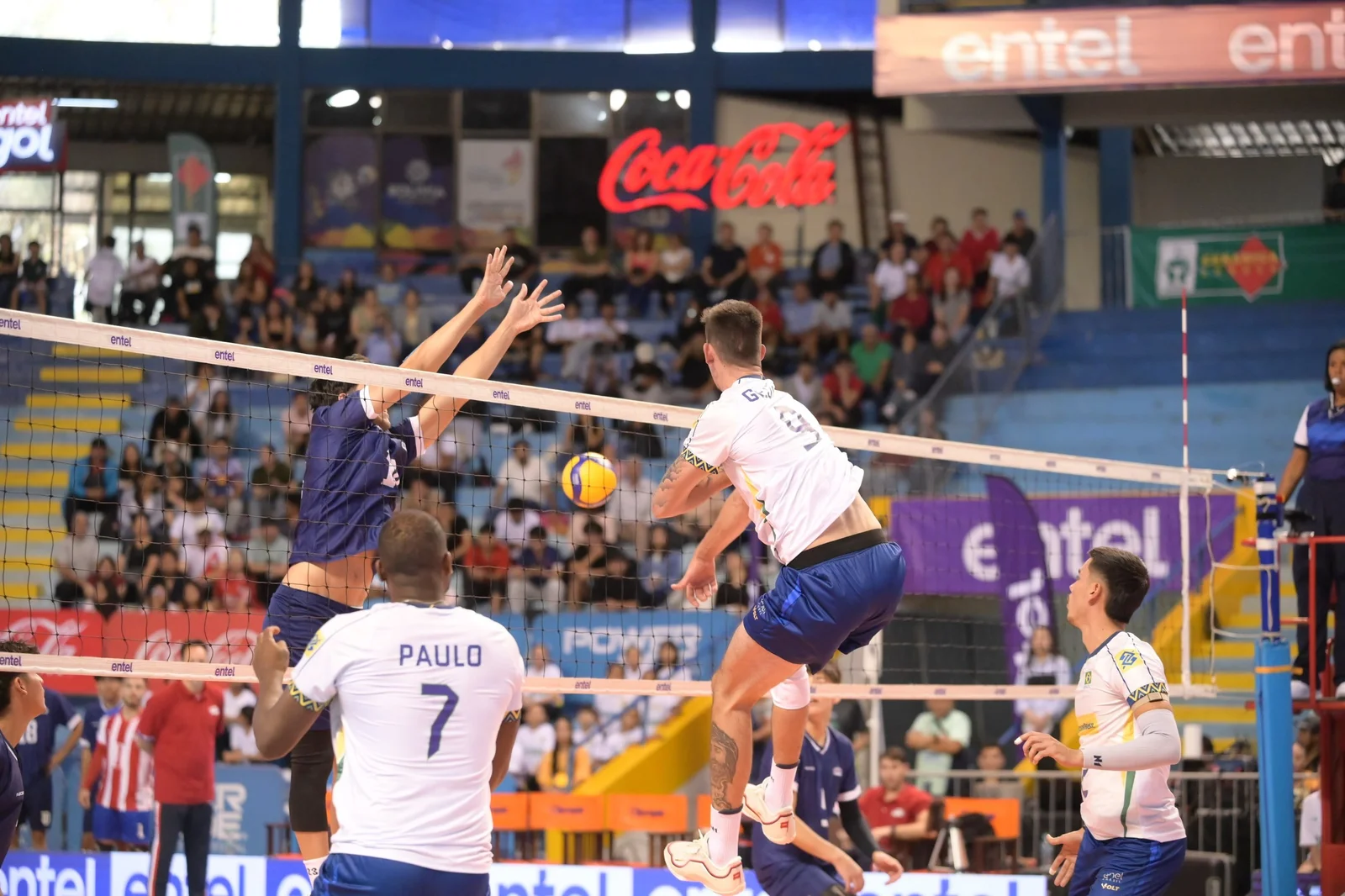 Brasil estreia com vitória sobre o Paraguai na Copa Sul-Americana de vôlei