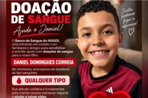 Menino de 10 anos atingido por disparo acidental precisa de doadores de sangue em Goiânia