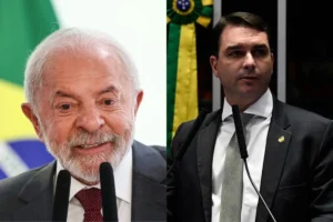 Em simulação de segundo turno do datafolha, Lula tem 46% e Flávio, 44%. (Foto: Marcelo Camargo/Agência Brasil/Jefferson Rudy/Agência Senado)