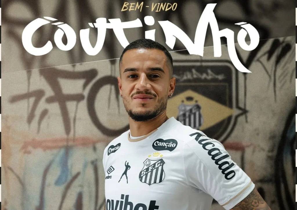 Coutinho é apresentado pelo Santos e usará camisa 11