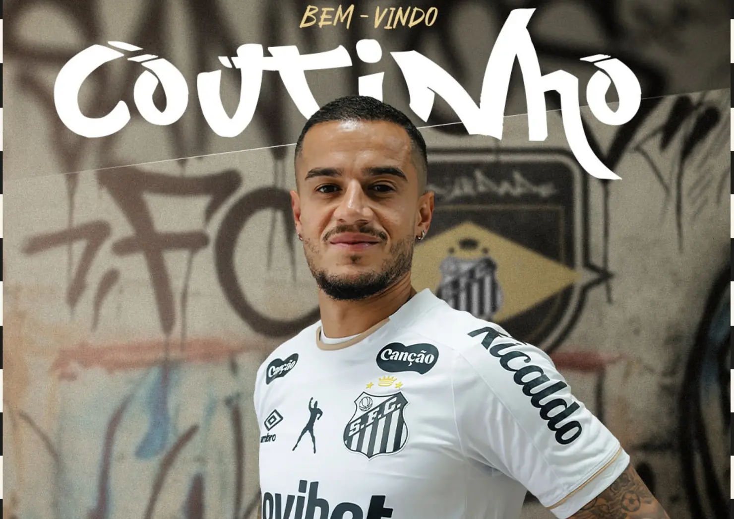 Coutinho é apresentado pelo Santos e usará camisa 11
