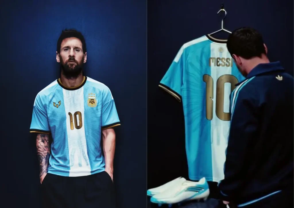 Detalhes da camisa de despedida de Messi pela Argentina são revelados