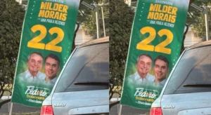 Justiça Eleitoral manda Wilder Morais retirar banners com imagem de Bolsonaro