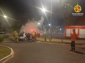 Homem é preso após incendiar e furtar objetos de carro no Setor Comercial Sul em Brasília