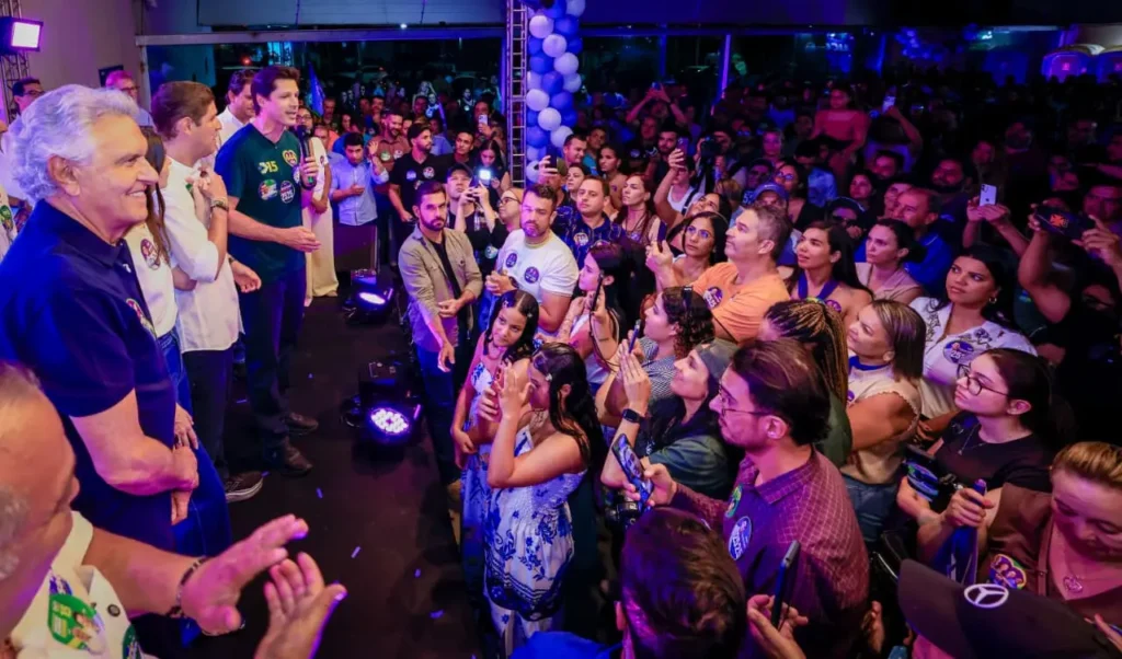 Caiado e Daniel Vilela reforçam mobilização da base em evento com mil pessoas em Goiânia