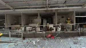 Explosões atingem área de alimentação da rodoviária de São Simão, em Goiás