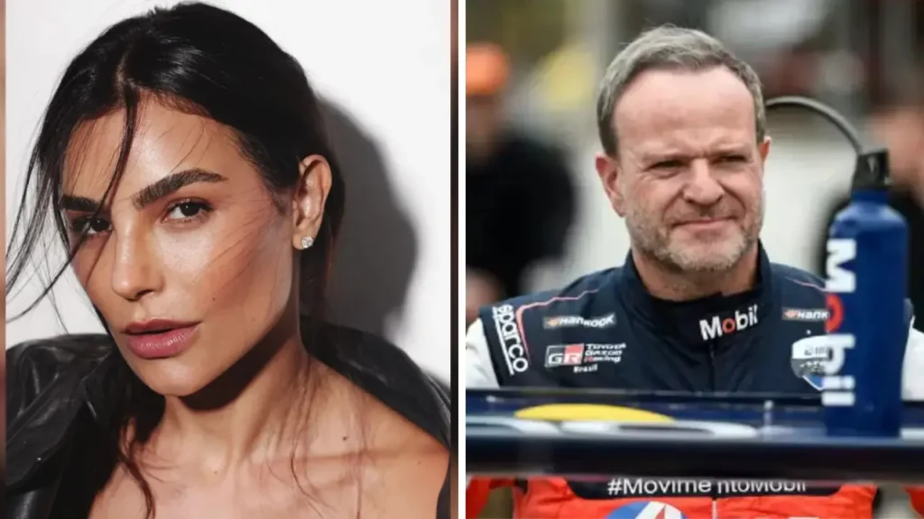 Cíntia Chagas confirma namoro com Rubens Barrichello
