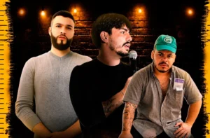 Guilherme D’Lucca, Breno Castro e Seu Geraldo apresentam o espetáculo “Altos e Baixo” em Goiânia