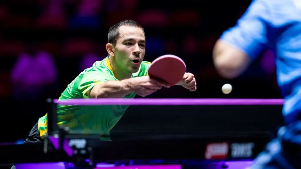 Hugo Calderano enfrenta Félix Lebrun no China Smash neste sábado(10); veja horário e onde assistir