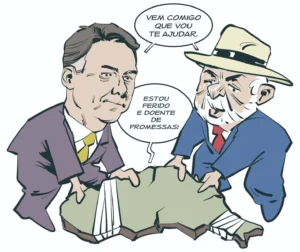Lula e Flávio prometem um País distante da realidade econômica