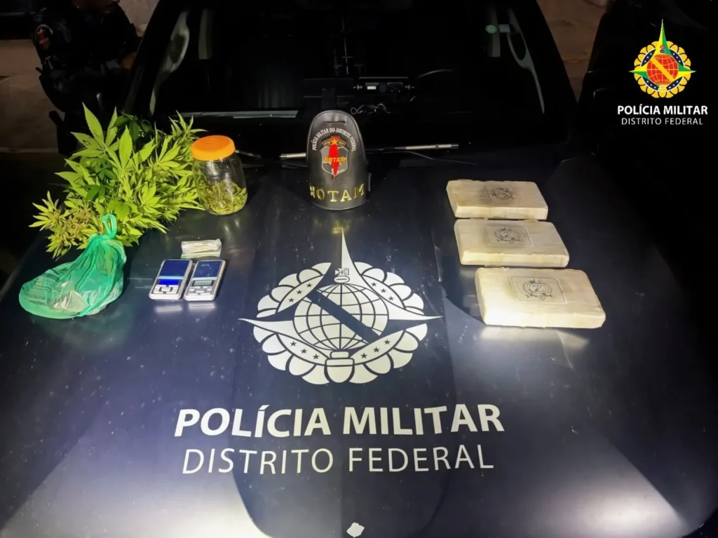 Três pessoas são presas por tráfico de drogas em Ceilândia (DF)