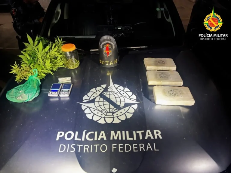 Três pessoas são presas por tráfico de drogas em Ceilândia (DF)