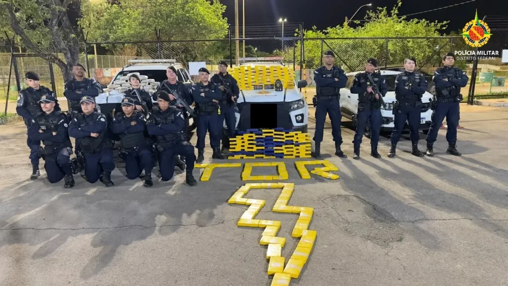 Polícia Militar apreende 216 kg de drogas e prende casal suspeito de tráfico em São Sebastião (DF)