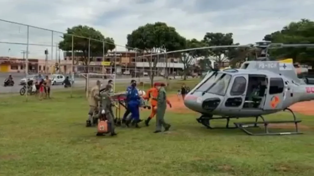 Homem fica gravemente ferido após cair de telhado no Setor Finsocial, em Goiânia