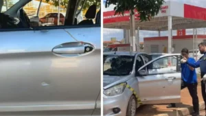 Motorista é baleado e bate carro contra base do Samu em Goiás