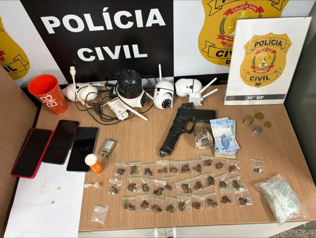 PCDF prende dois suspeitos de tráfico e investiga ligação com homicídios em Brasília